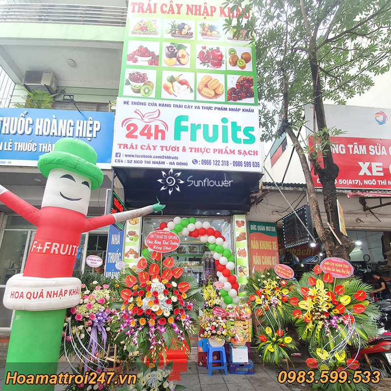Hoa quả nhập khẩu 24h Fruits tưng bừng khai trương cửa hàng thứ 4 tại quận Hà Đông.