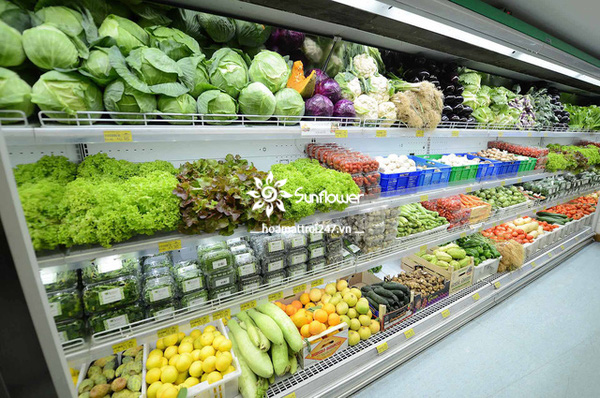 Rau củ là mặt hàng thực phẩm có sức tiêu thụ hàng đầu tại các siêu thị