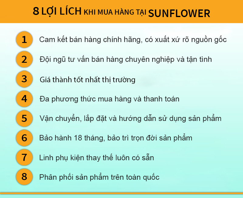 8 lợi ích khi mua hàng tại Sunflower